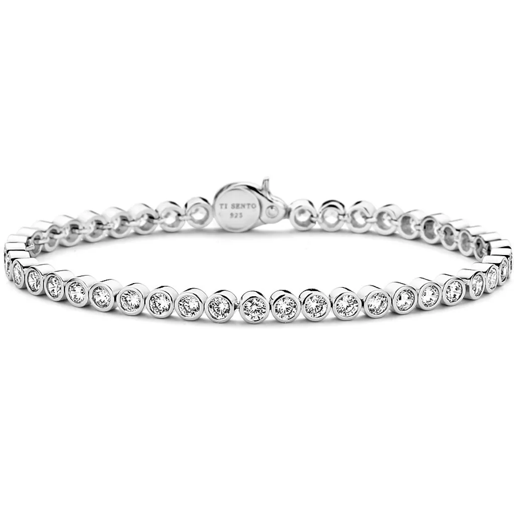 Tuscany Silver Bracelet pour Femme en Argent Sterling Rhodié, Chaîne