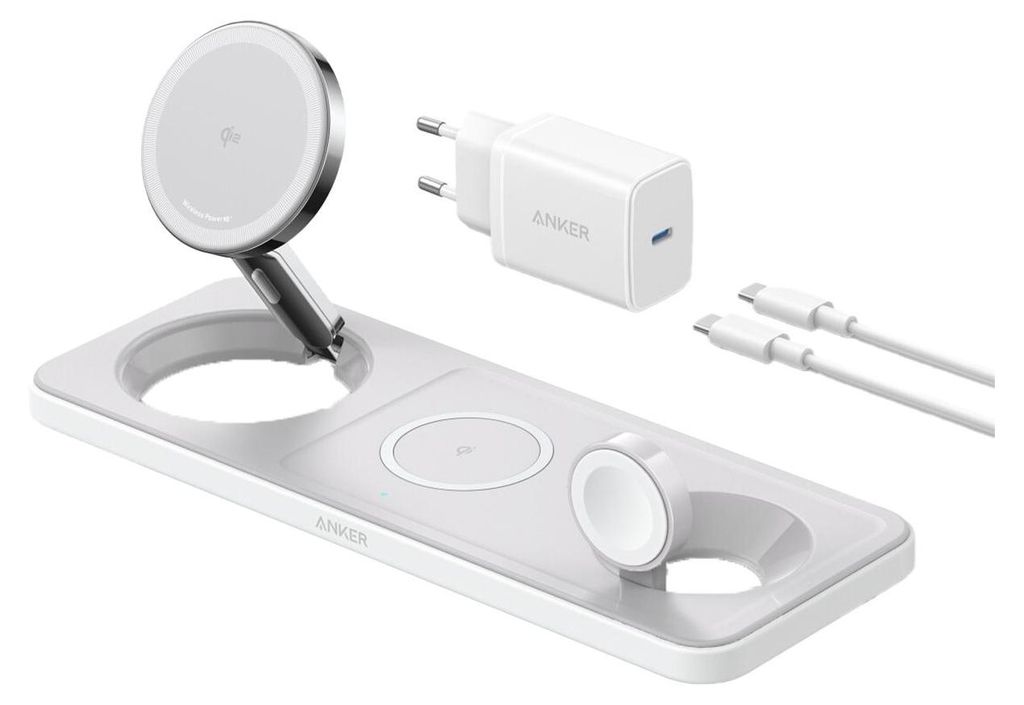 Anker MagGo, Intérieur, USB, Chargement sans fil, Blanc Image du produit 