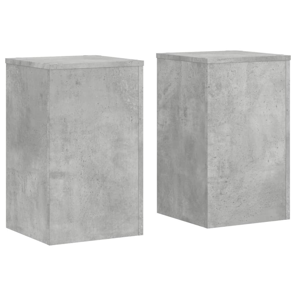vidaXL Pflanzenständer 2 Stk. Betongrau 30x30x50 cm Produktbild 