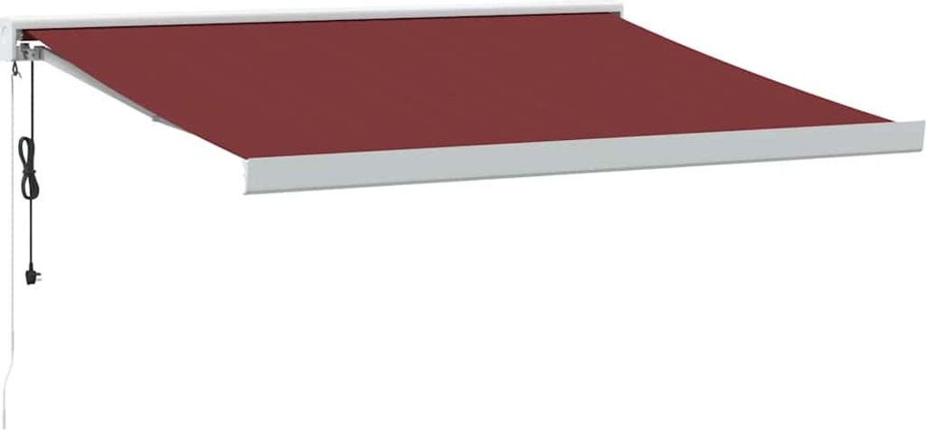 Markise Automatisch Burgunderrot 350x250 cm
