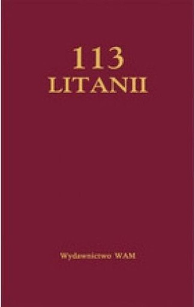 113 Litanii okładka bordowa