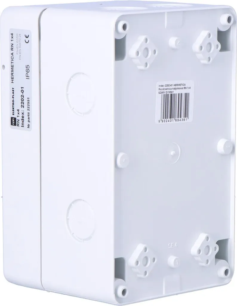 Boîtier électrique IP65 HERMETICA 4 modules avec bornier Neutre
