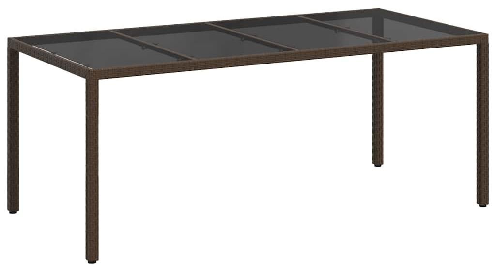 vidaXL Tavolo da giardino marrone 190 x 90 x 75 cm in Immagine del prodotto 