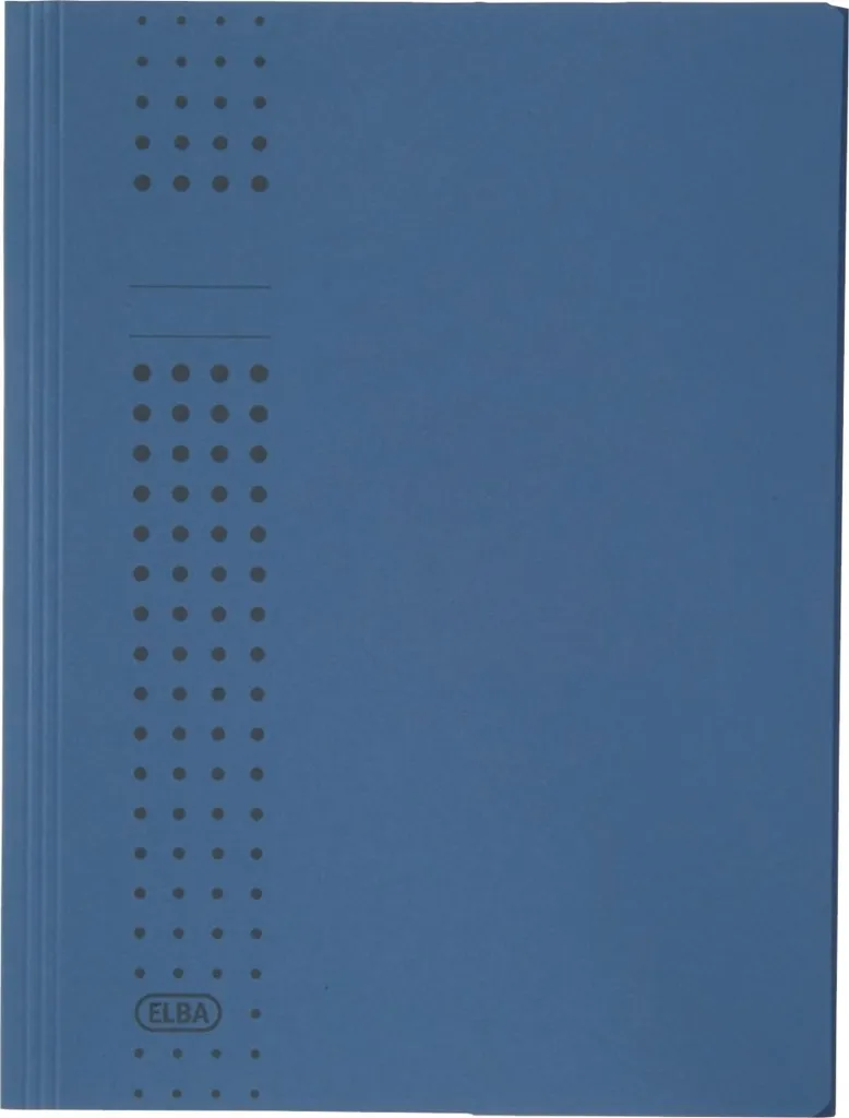 Pochette à rabats carton bleu foncé 24x32 pour classement de bureau