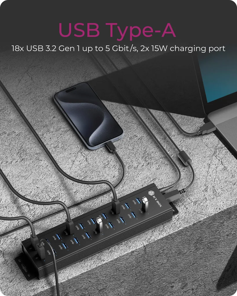Hub USB pour studio de streaming et duplication de clés de stockage - 5