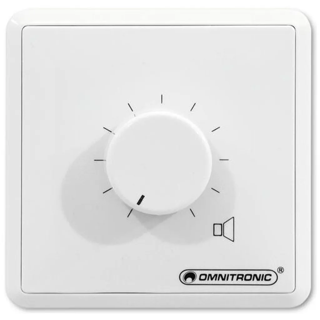 Régulateur de volume Omnitronic ELA mono 20W blanc 80711003