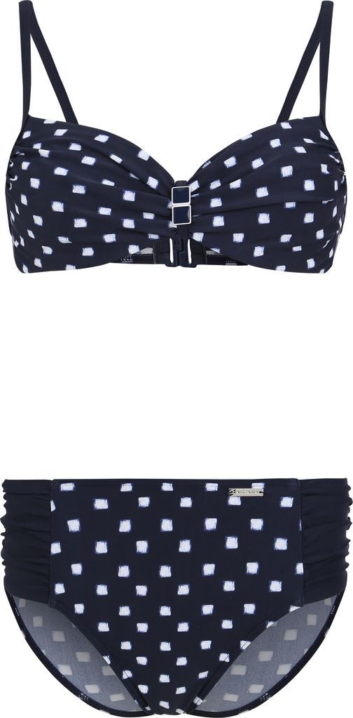 LASCANA Bügel-Bikini marine-weiß Größe 46 Cup B