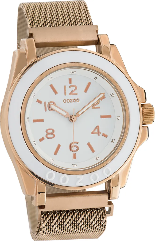 Orologio Oozoo D2UOC10738 Metallo Oro Rosa | Design Contemporaneo