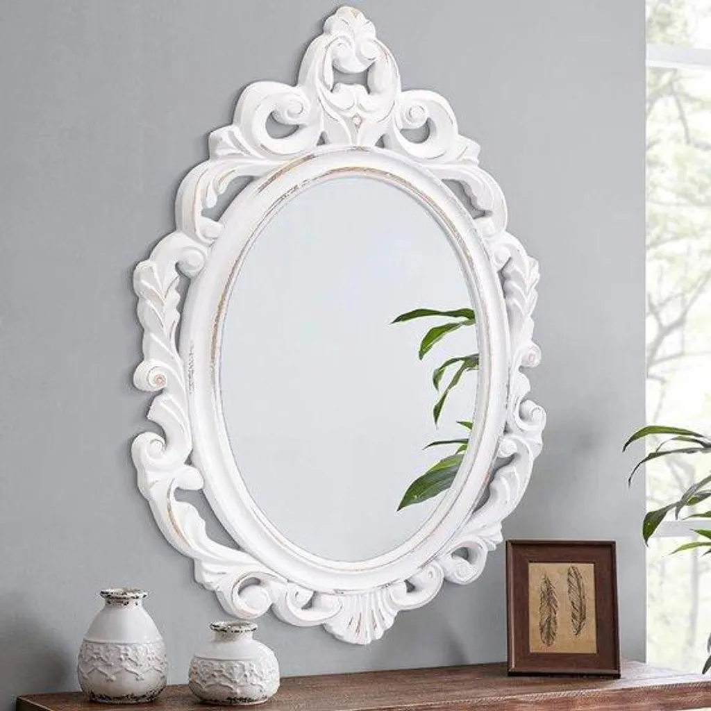 Miroir Baroque Brun Anti-Ternes - Agrandissez votre Chambre avec Style
