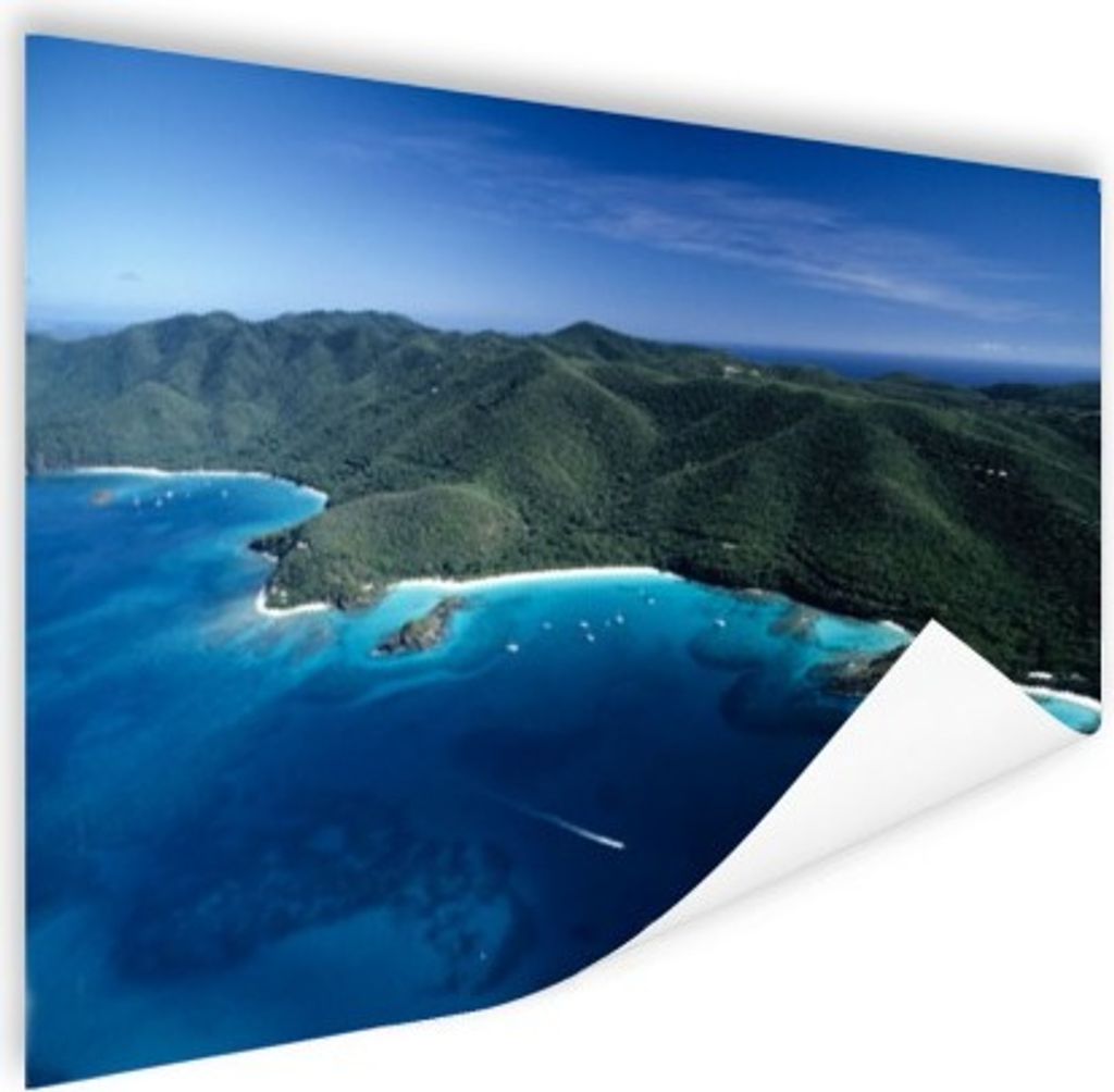 MuchoWow Poster Karibische Inselküste Fotodruck 120x80 cm - Bilder