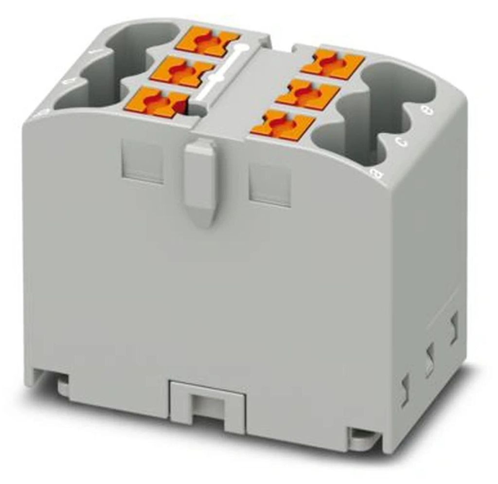 Phoenix Contact Verteilerblock 0,14 mm² - 4 mm² 450V, 24A, Anschlüsse: 6, 10 Stk.
