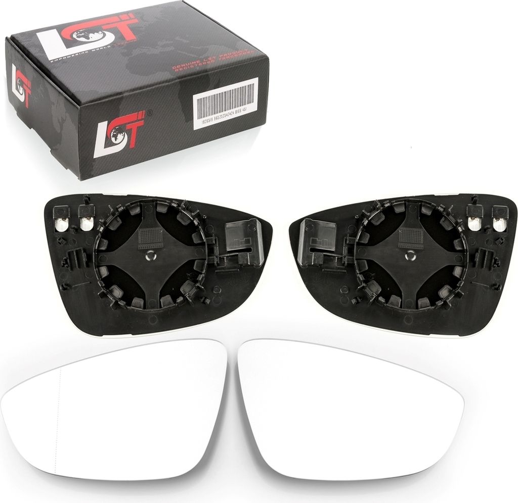 2x Spiegelglas Außenspiegel beheizbar links rechts Set für VW JETTA IV 4 ab 2010