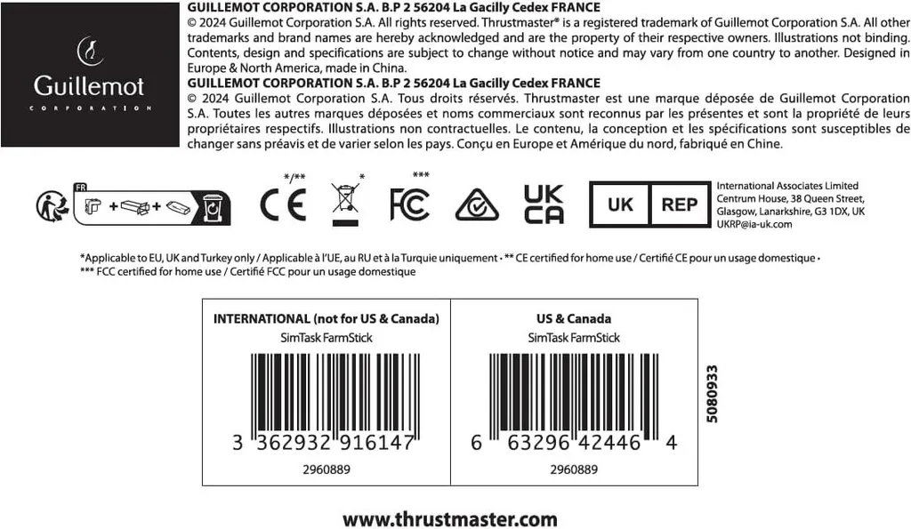 Thrustmaster SimTask FarmStick Joystick pour Simulation Agricole PC - 11