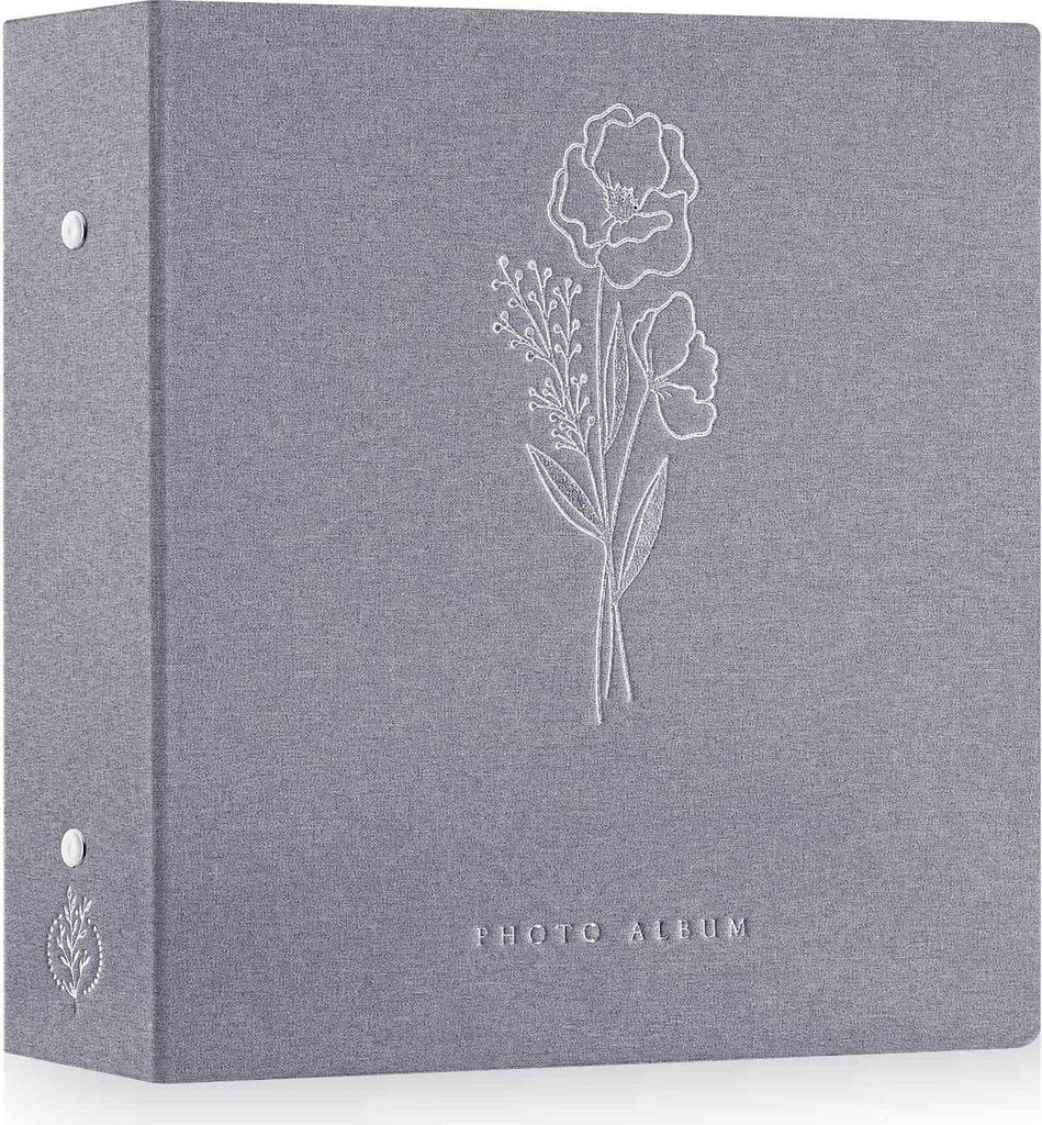 Extra großes Fotoalbum - 200 Seiten - natürliches Leinen - 34 x 31,5 cm