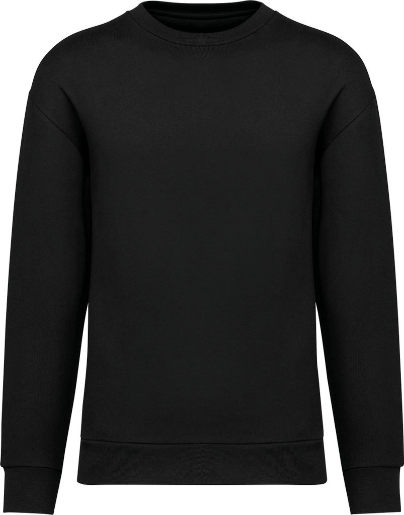 Native Spirit Umweltfreundliches Uni Sweatshirt mit Rundhalsausschnitt und hängenden Schultern au