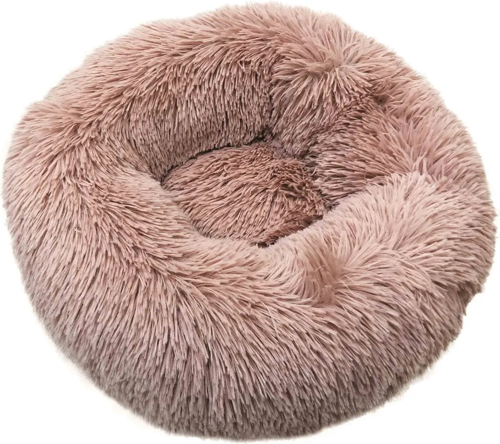 Couchage Chien Rond Moelleux Nobby ESLA Rose - Lit Apaisant de 90 cm