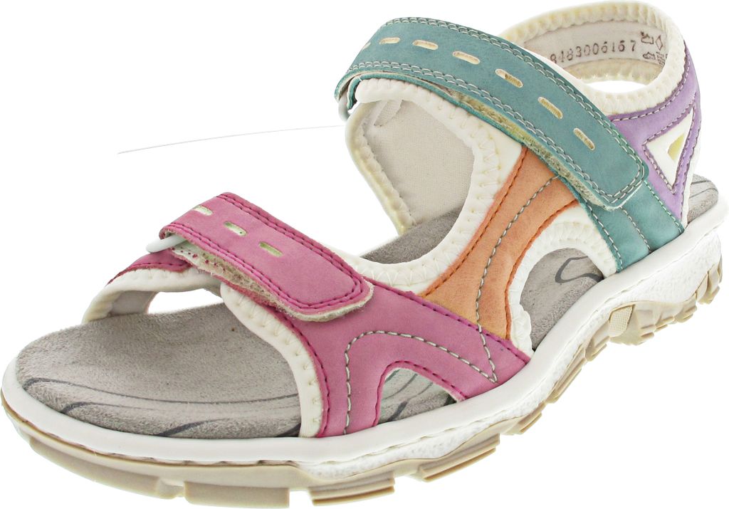 Rieker Damen Sandale bunt Trekking Outdoor gepolstert Produktbild 88