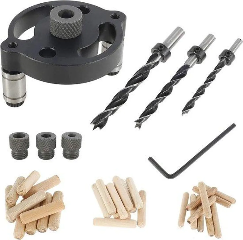 Guide de perçage auto-centré pour bois - Accessoire de précision durable