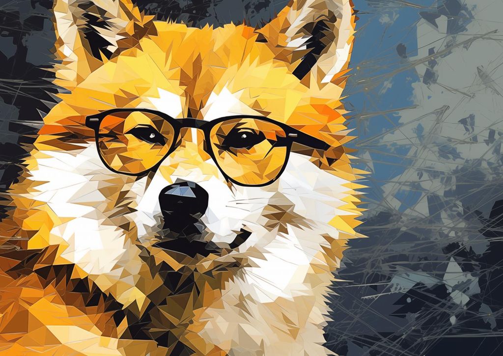 Plakat 42x29,7cm Intellektueller Hund