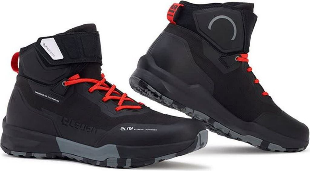 ELEVEIT Stratos Wp Schwarze wasserdichte Motorradstiefel größe 41