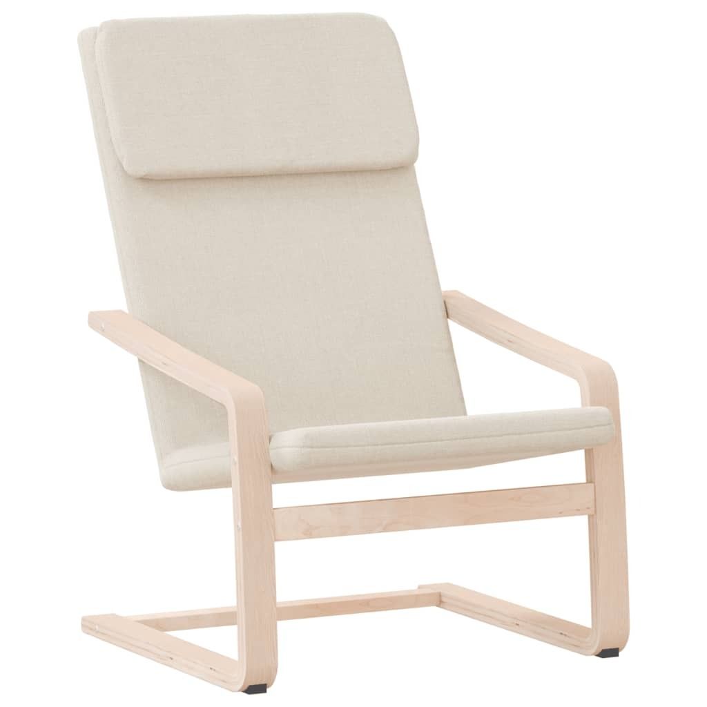 Sessel Creme Stoff 59 x 82 x 98 cm (B x T x H) Sitzbreite 49 cm Sitztiefe 44 cm Sitzhöhe 42 cm