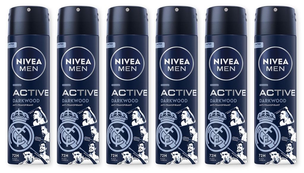 NIVEA MEN Deodorant Active Darkwood Limited Edition Deo Spray 6 x 150ml