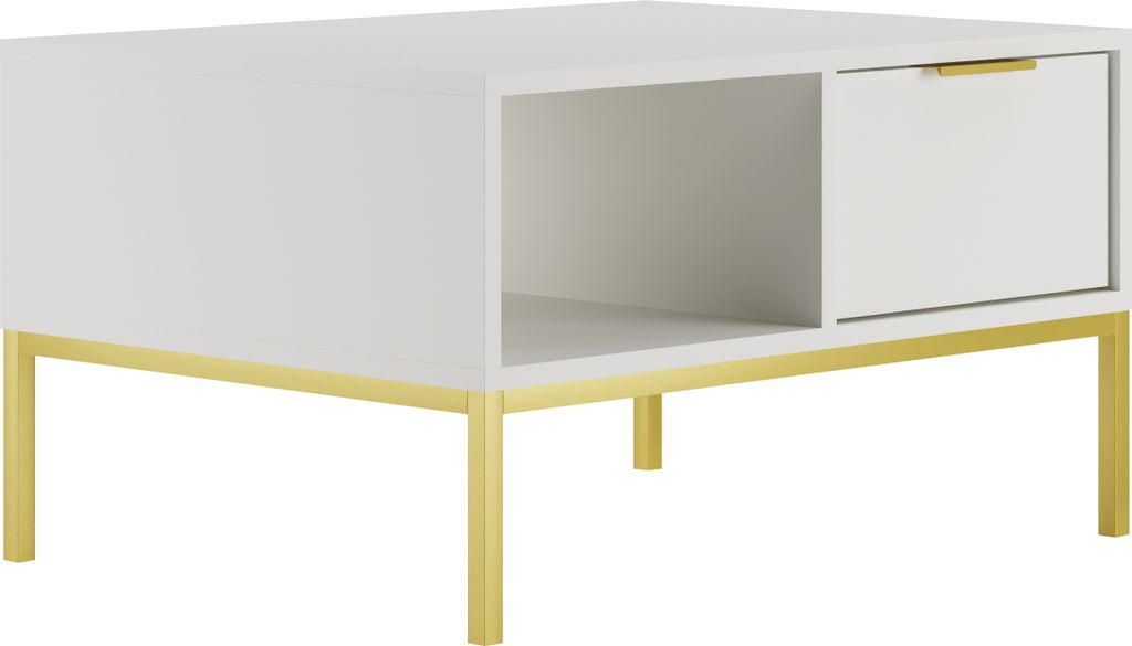 Couchtisch Seattle , Weiß, 80cm Produktbild 