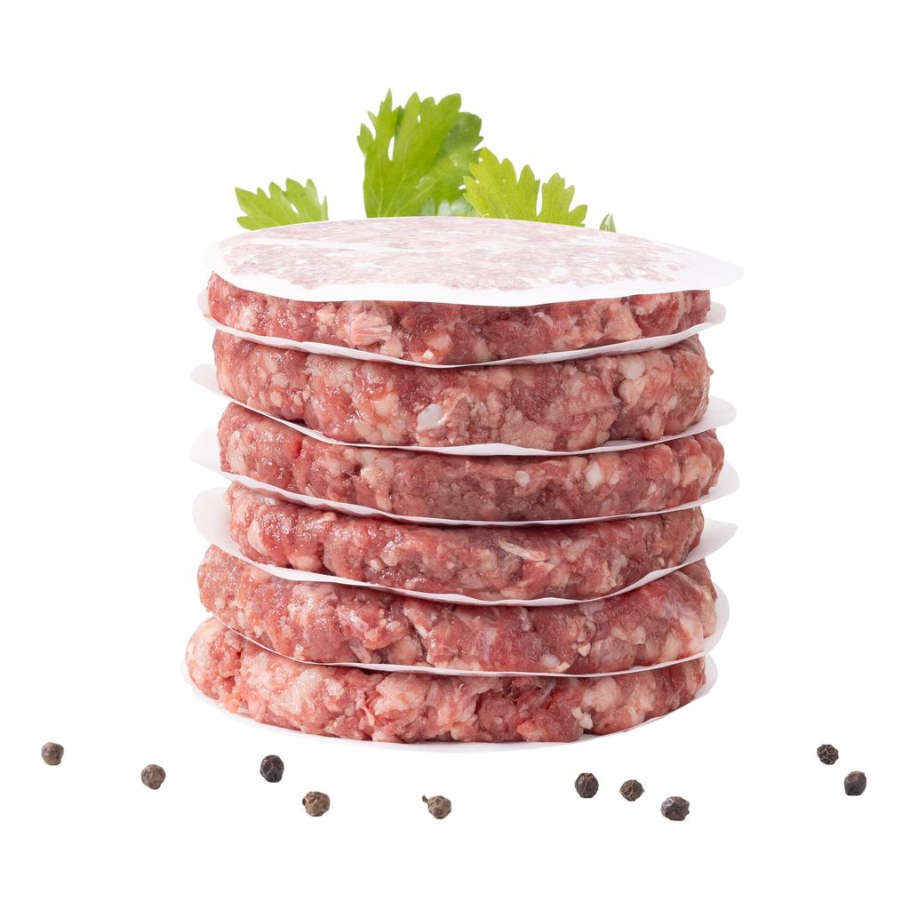 int!rend - praktisches Burgerpapier für perfekte Burger Patties | 500 Stück Wachspapier 11 cm Durchmesser | Hamburger Papier gewachst zum Grillen Braten| Antihaftpapier | Premium Grillzubehör