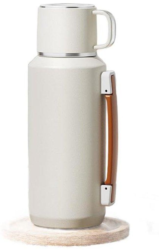 Isolierter Becher aus hochwertigem Stahl mit 24-Stunden-Isolationsfähigkeit, 800ml Edelstahl-Tasse, einschließlich separater Kammer für Teezuber...
