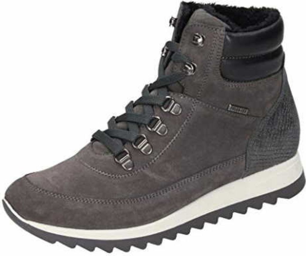 Manitu Damen Schnürstiefel & Boots ungefüttert grau Gr. 38