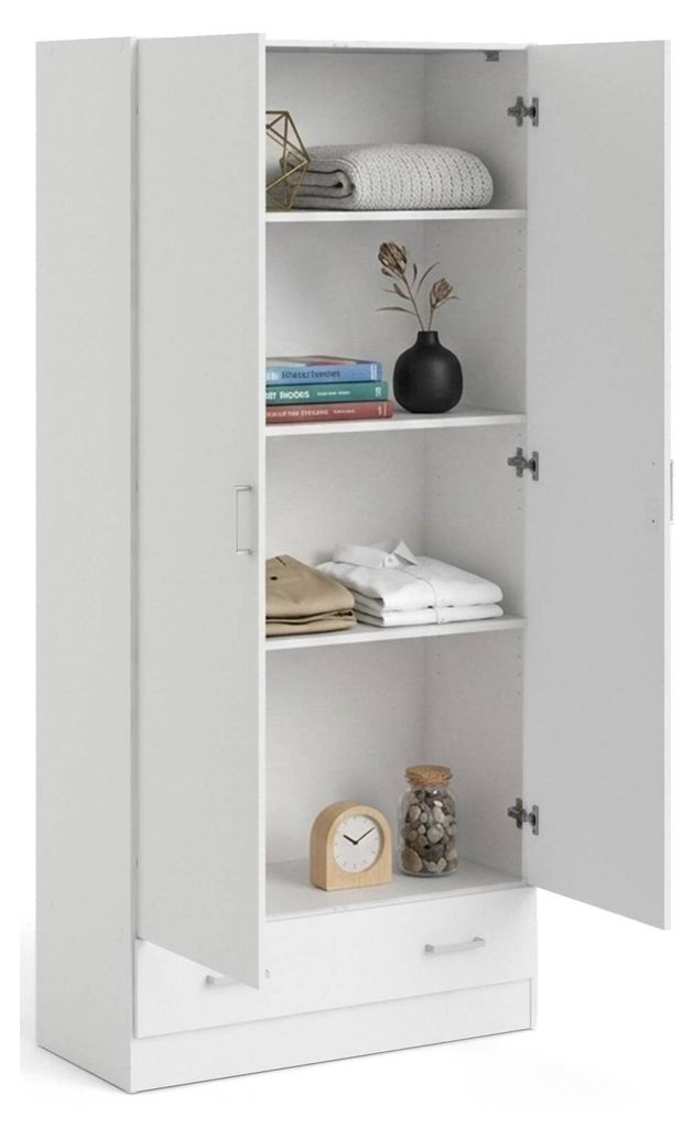 Kleiderschrank 2 Türen Audette, Schlafzimmermöbel, Schrank, Produktbild 