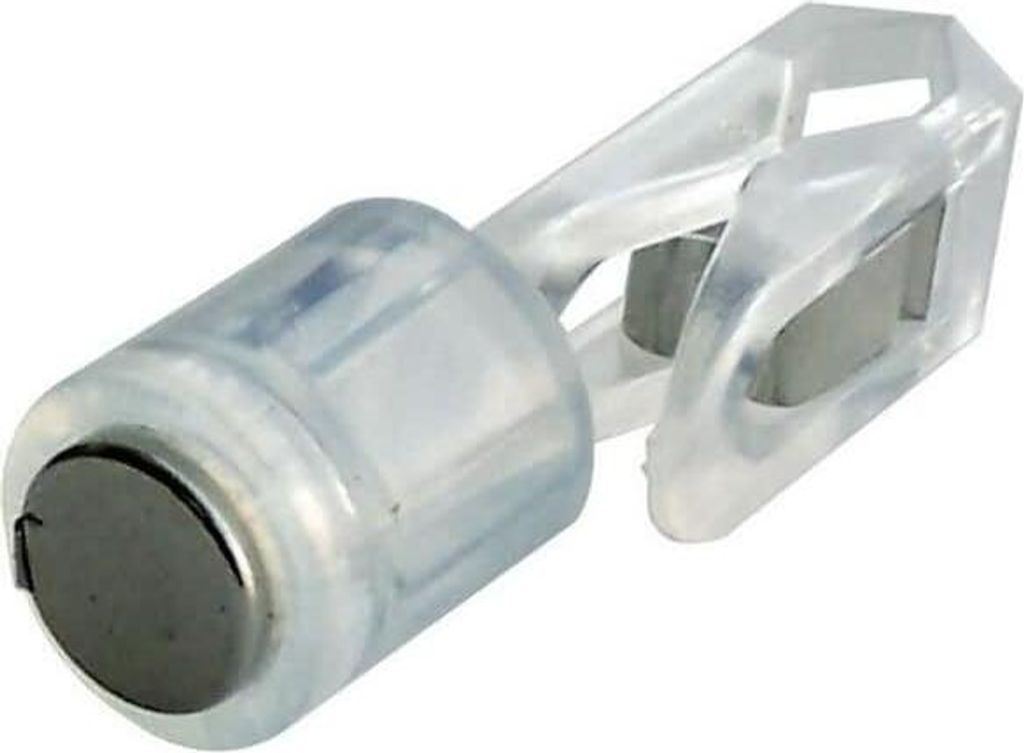 Magnet Power Zylinder + Klammer 14x44mm VE=30 Stück kristall