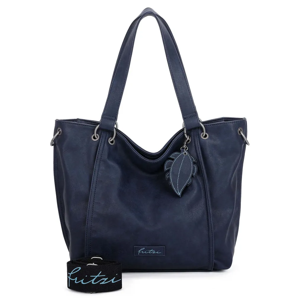 Sac shopper Fritzi aus Preußen Eco Fritzi02 Bleu Marine bandoulière