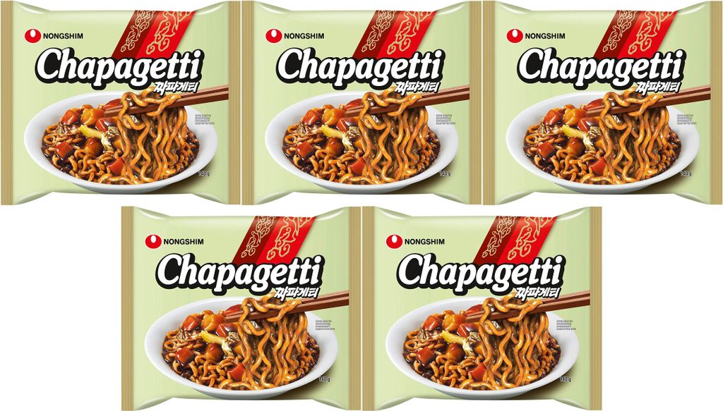 5er-Pack NONGSHIM Instantnudeln Chapagetti 140g Produktbild 