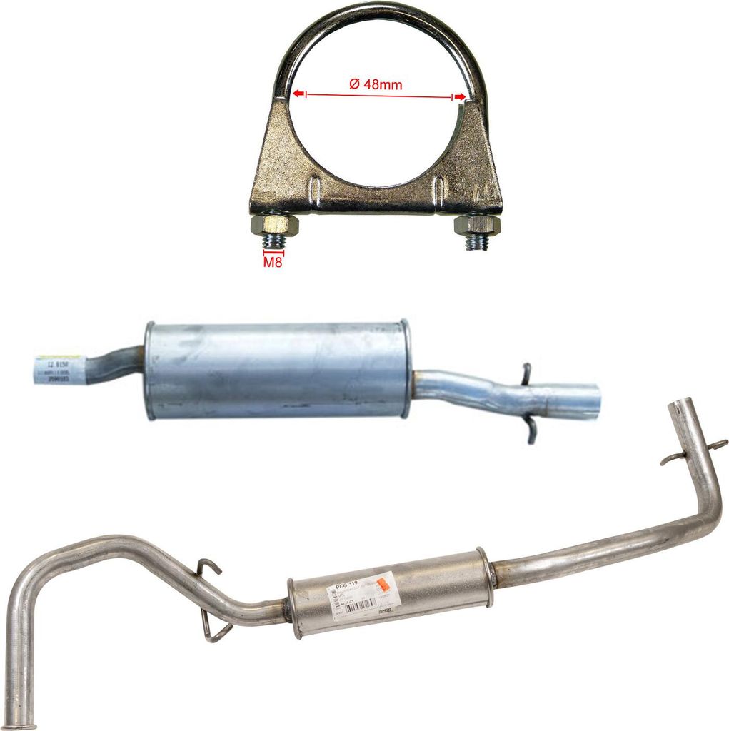 Auspuffanlage hinten Bj,81>94 5956499