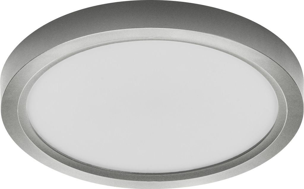 OSRAM Orbis Quickfix 245mm LED Deckenleuchte, 20W, 3000K Warmweiß, 2100lm, Click-DIM, Silber, Kunststoff/Metall