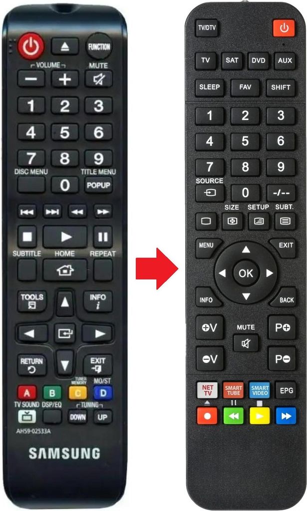 Fernbedienung passend für SAMSUNG AH59-02533A