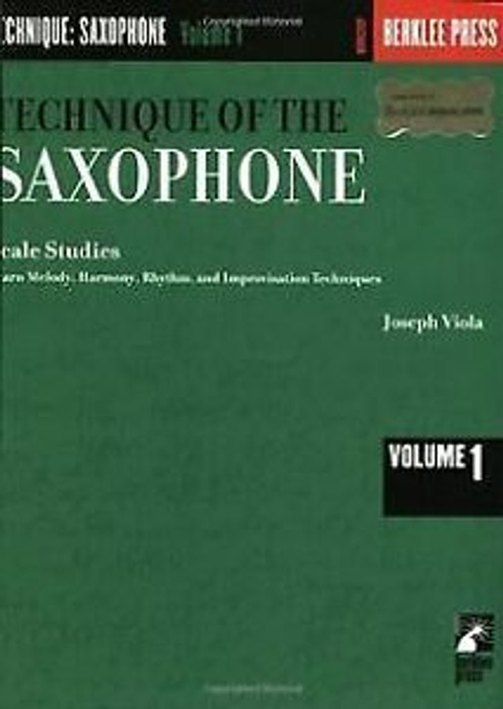 Technique of the Saxophone - Volume 1: Scale Studie... Book