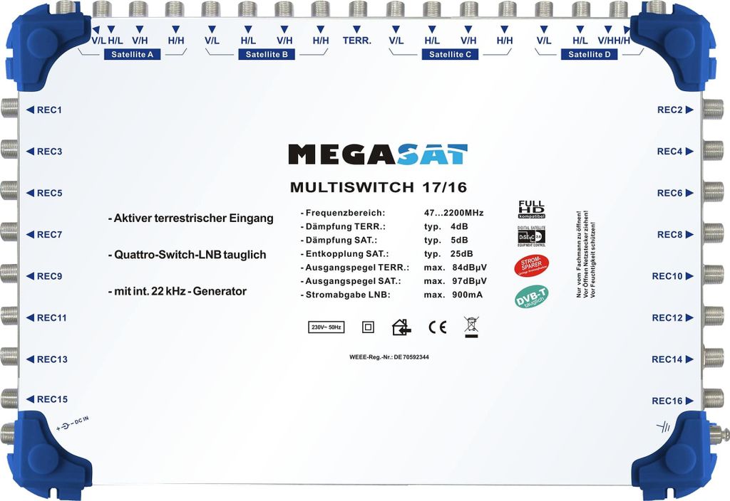 MEGASAT multiswitch 17/16 0600155 Immagine del prodotto 