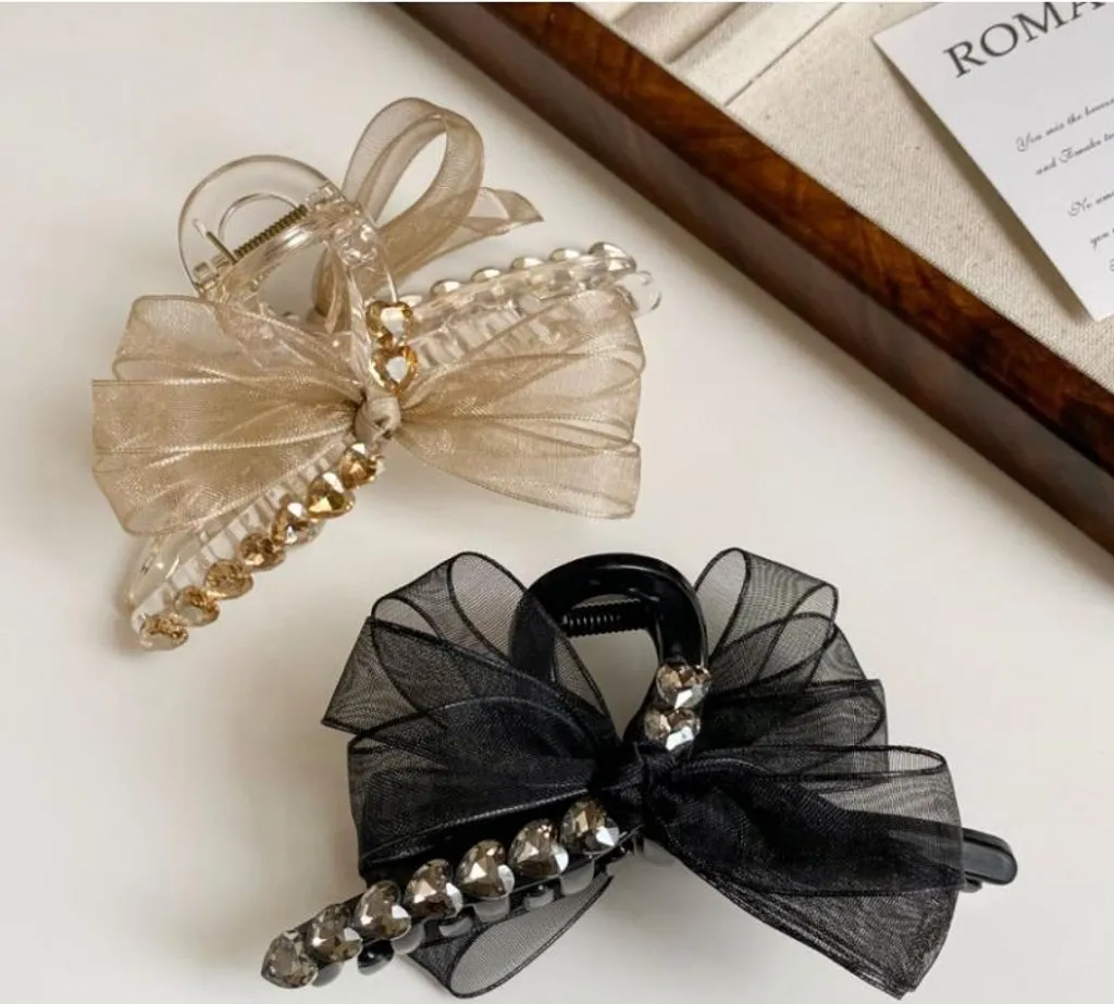 Fermaglio XL Flamenco Mystique Crema: Eleganza per Capelli 11x5cm - 6