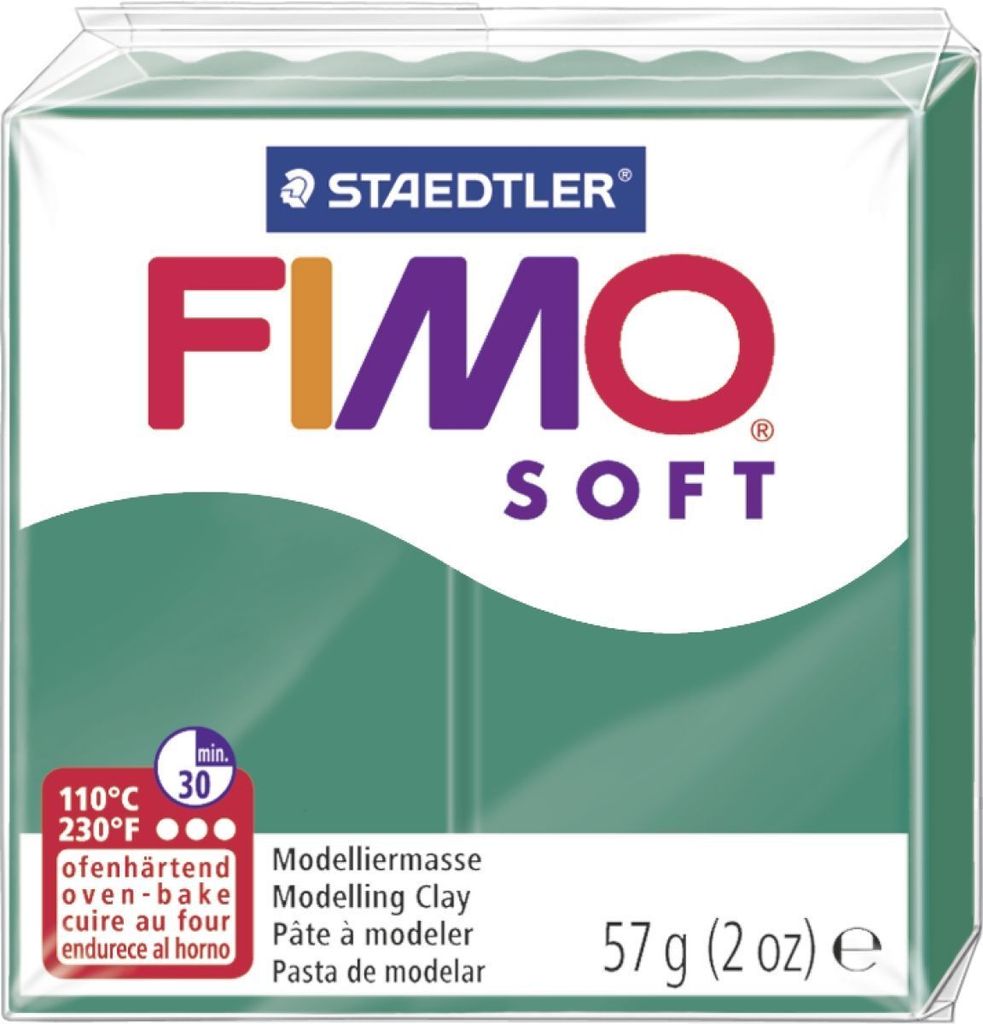 FIMO, Modelliermasse, Knete smaragd soft normal Produktbild 