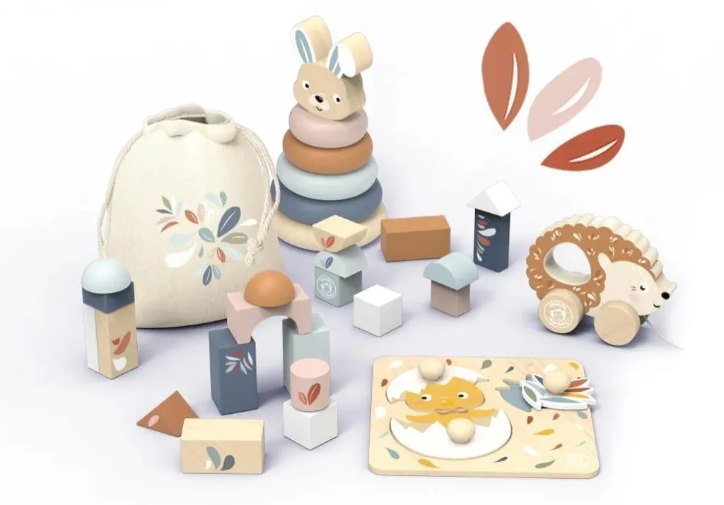 Ma première boîte de jouets Speedy Monkey - Set d'éveil sensoriel doux