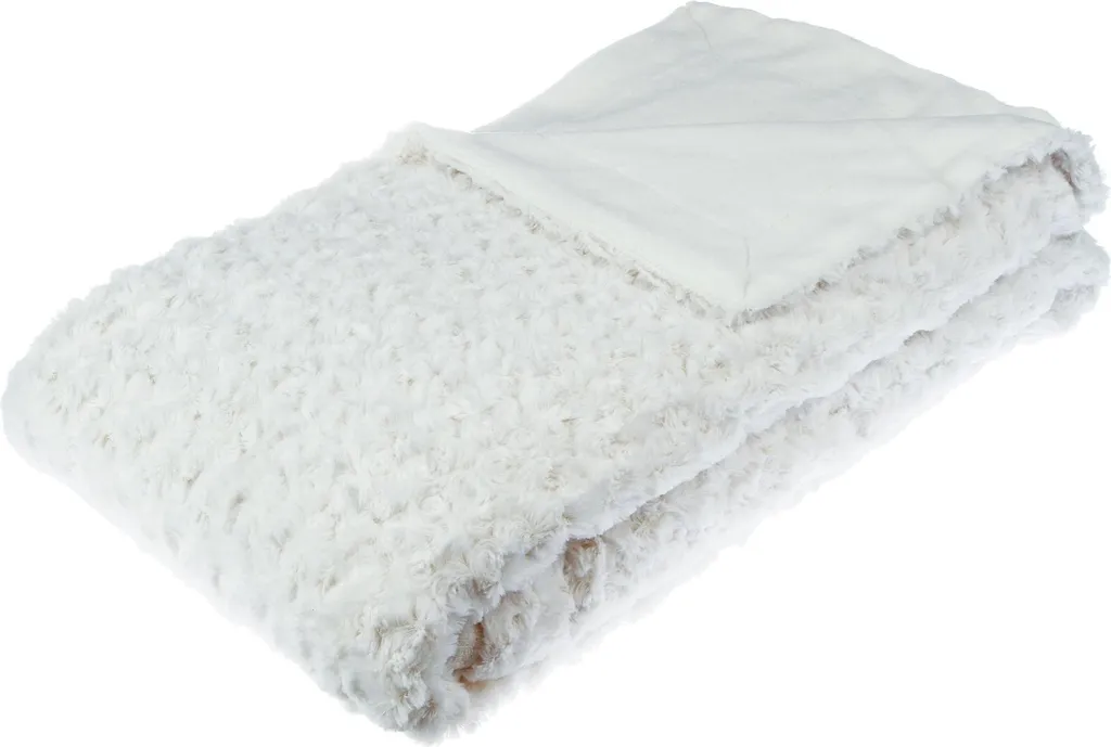 Plaid Professionale Atmosphera Bouclette 180x230 cm - Ecru
