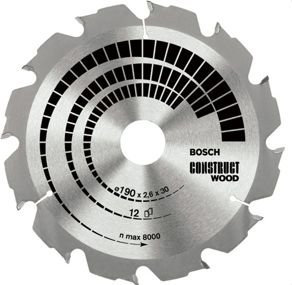 Bosch Construct Wood - Piła tarczowa - do drewna - 500 mm - Zdjęcie produktu 