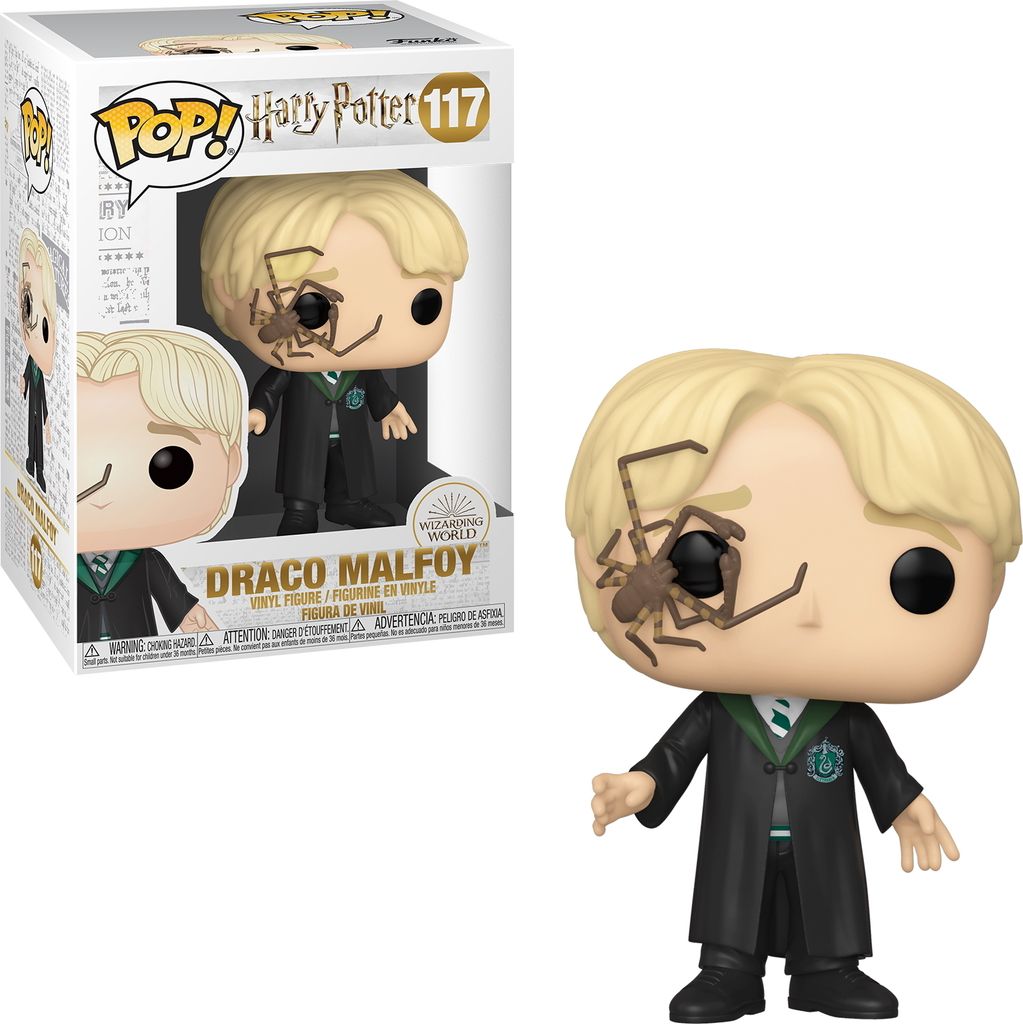 Funko POP! Vinyl: Harry Potter Figur Malfoy w/Whip Spider 9 Produktbild 2