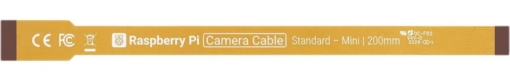 Câble Caméra Raspberry Pi Standard vers Mini CSI 200mm Flexible Noir