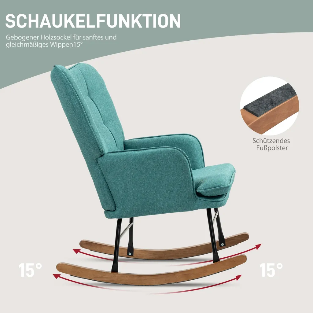 Fauteuil de relaxation à bascule ergonomique pour soulager le mal de dos