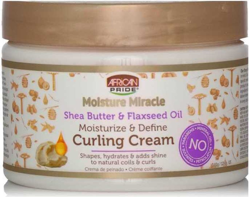 African Pride Shea Butter & Flaxseed Oil Curling Cream 340g Produktbild 4