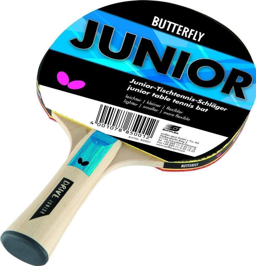Butterfly Tischtennisschläger Junior - schwarz/weiß Produktbild 