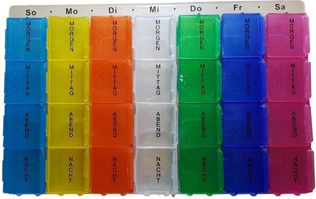 Pillenbox farblich 7-Tageansicht Produktbild 4